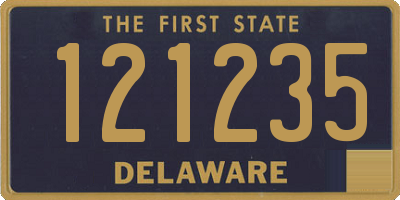 DE license plate 121235