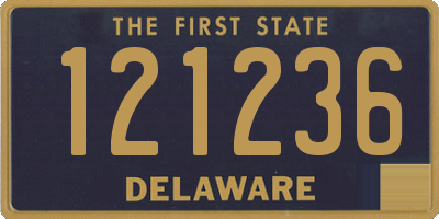 DE license plate 121236