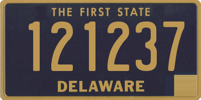 DE license plate 121237