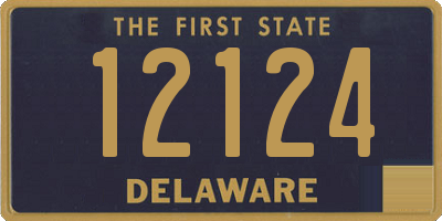 DE license plate 12124