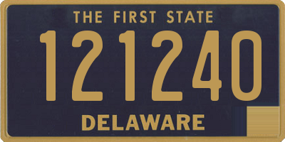 DE license plate 121240