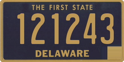 DE license plate 121243