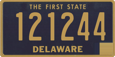 DE license plate 121244