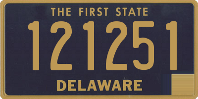 DE license plate 121251