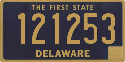 DE license plate 121253