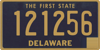 DE license plate 121256