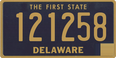 DE license plate 121258