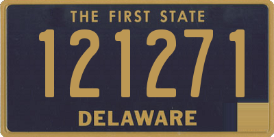 DE license plate 121271