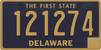 DE license plate 121274