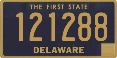 DE license plate 121288