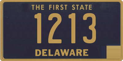 DE license plate 1213