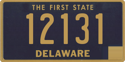 DE license plate 12131