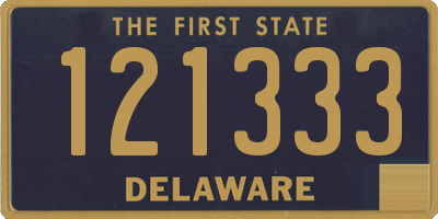 DE license plate 121333