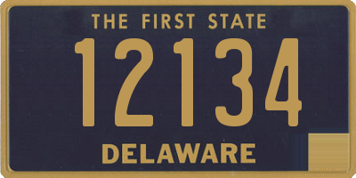 DE license plate 12134