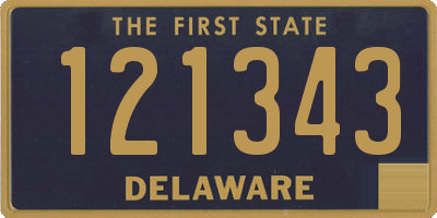 DE license plate 121343