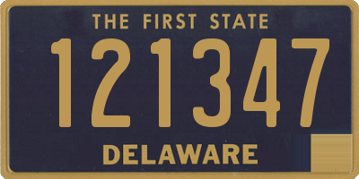 DE license plate 121347