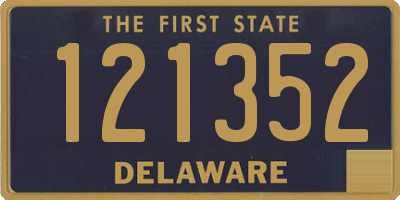 DE license plate 121352