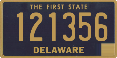 DE license plate 121356