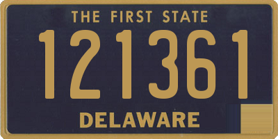 DE license plate 121361