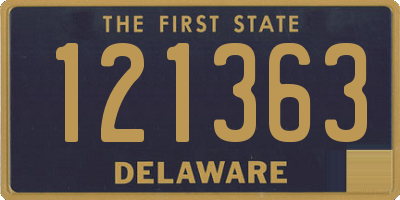 DE license plate 121363