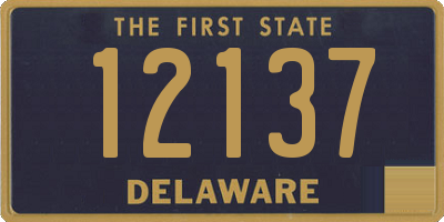 DE license plate 12137