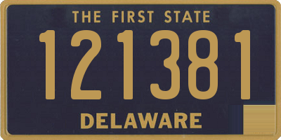 DE license plate 121381