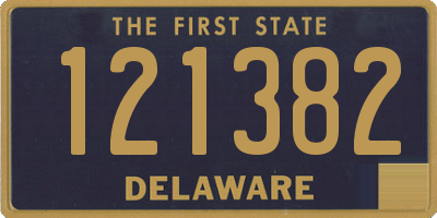 DE license plate 121382