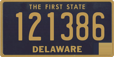 DE license plate 121386