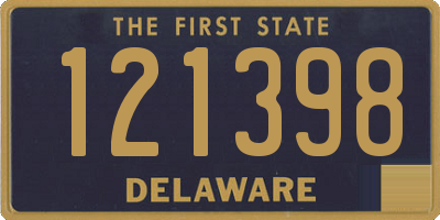 DE license plate 121398