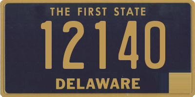 DE license plate 12140