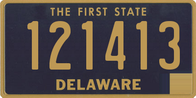 DE license plate 121413