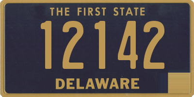 DE license plate 12142