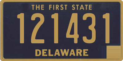 DE license plate 121431