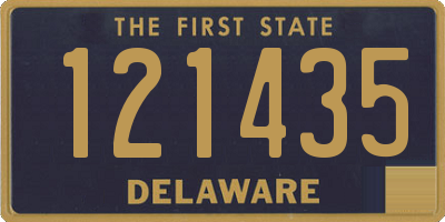 DE license plate 121435