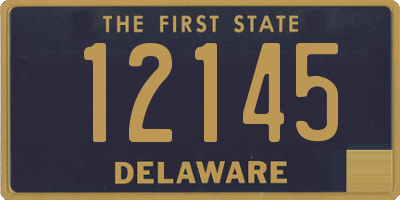 DE license plate 12145