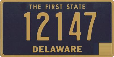 DE license plate 12147