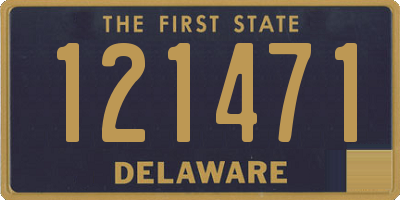 DE license plate 121471