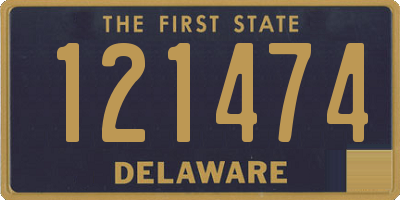 DE license plate 121474