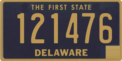 DE license plate 121476