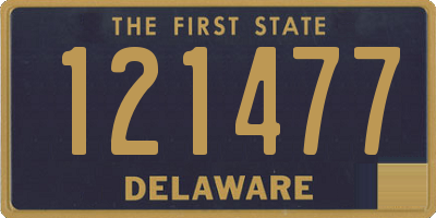 DE license plate 121477