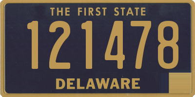 DE license plate 121478