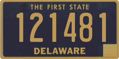 DE license plate 121481