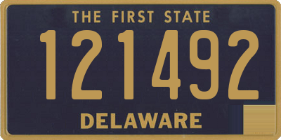 DE license plate 121492