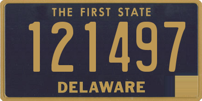 DE license plate 121497