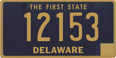 DE license plate 12153