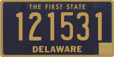 DE license plate 121531