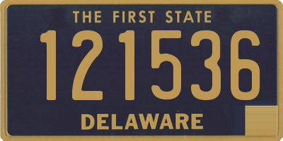 DE license plate 121536