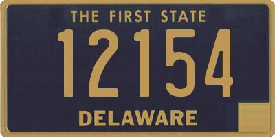 DE license plate 12154