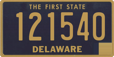 DE license plate 121540