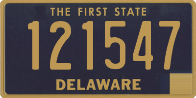 DE license plate 121547